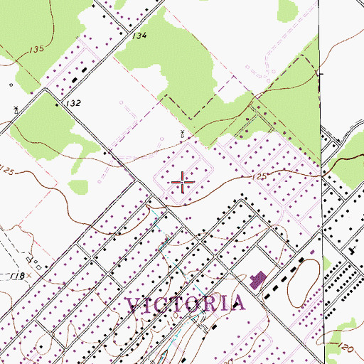 Topographic Map of Holy Family Catholic Church, TX