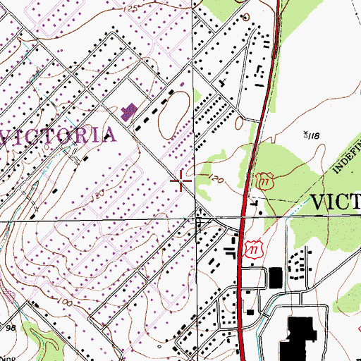 Topographic Map of Church of Christ Glascow, TX