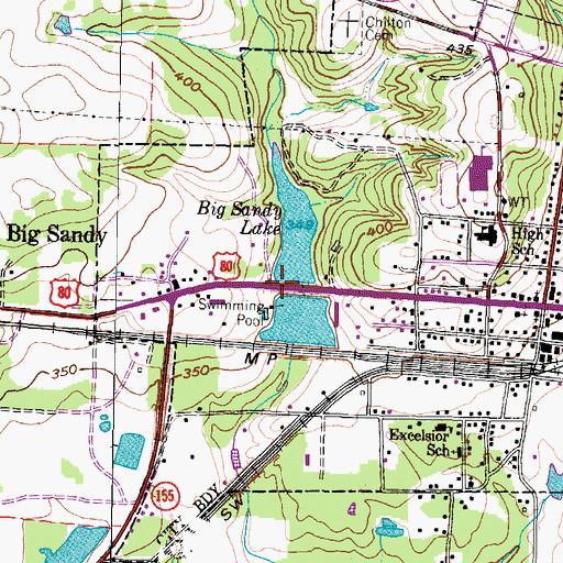 Topographic Map of United Church of God, TX