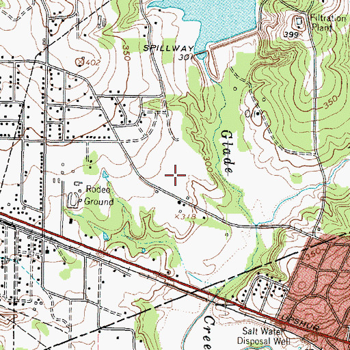 Topographic Map of Church of the Nazarene, TX