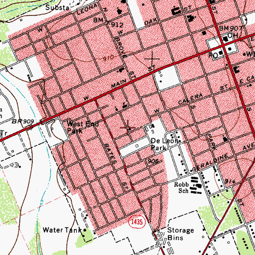 Topographic Map of Apostolic Church, TX