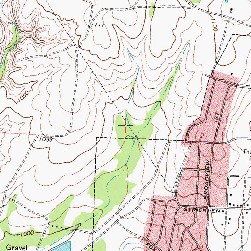Topographic Map of Northside Baptist Church, TX