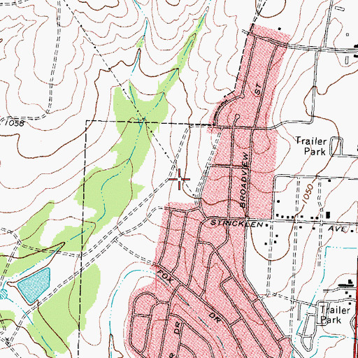 Topographic Map of Christ Bible Fellowship Church, TX