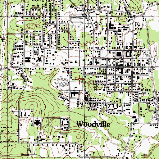 Topographic Map of Faith Lutheran Church, TX