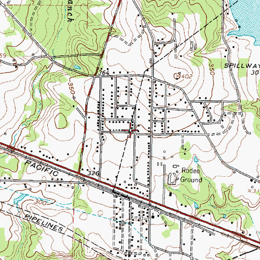 Topographic Map of Gladeview Baptist Church, TX
