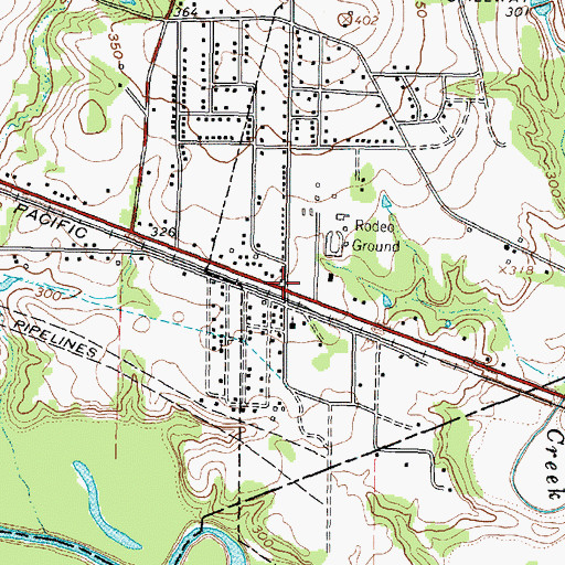 Topographic Map of Saint James Baptist Church, TX