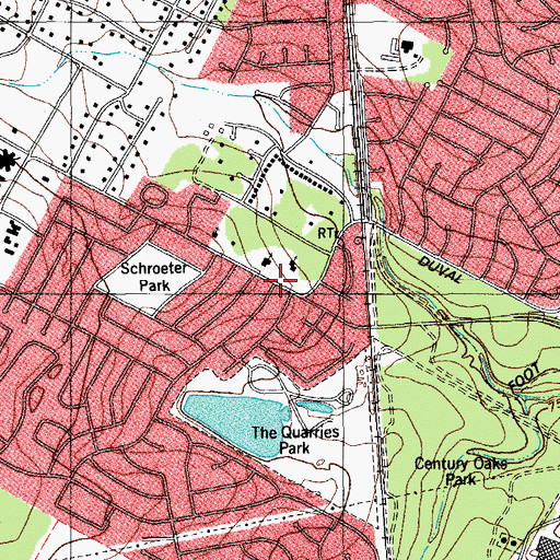 Topographic Map of Covenant United Methodist Church, TX