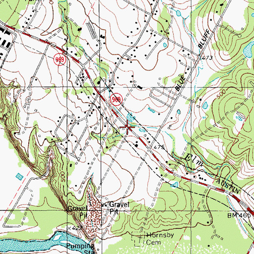 Topographic Map of Greater Swenson Grove Missionary Baptist Church, TX