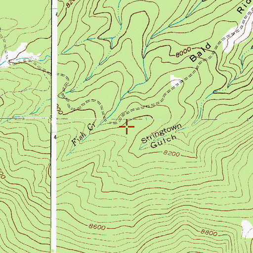 Topographic Map of Bald Ridge, CO