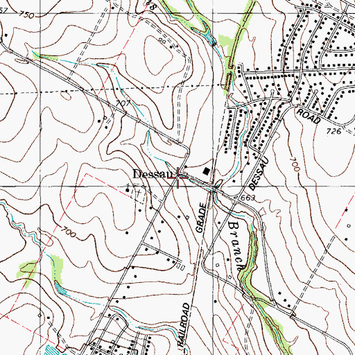 Topographic Map of Cornerstone Baptist Church, TX