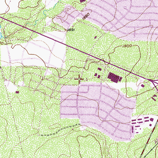 Topographic Map of Sierra Vista United Methodist Church, TX