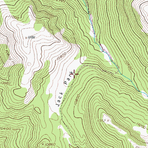 Topographic Map of Parika Trail, CO