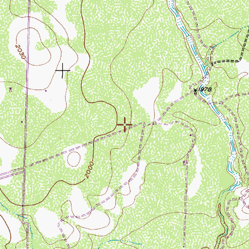 Topographic Map of Quail Baptist Church, TX