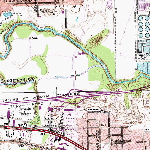 Topographic Map of Hope Community Church, TX