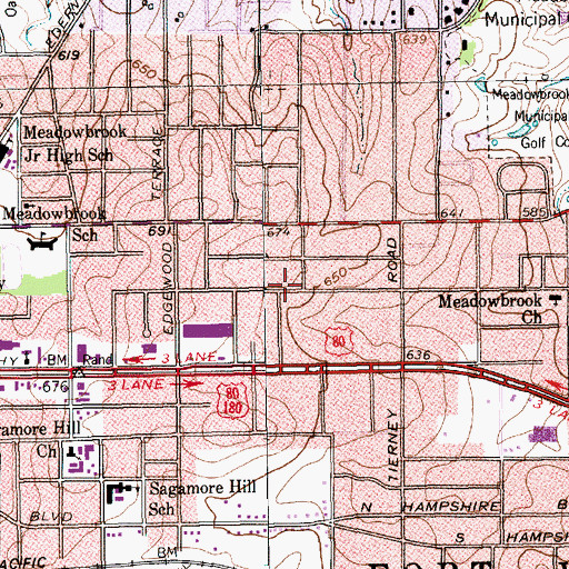 Topographic Map of House to House Fellowship Church, TX