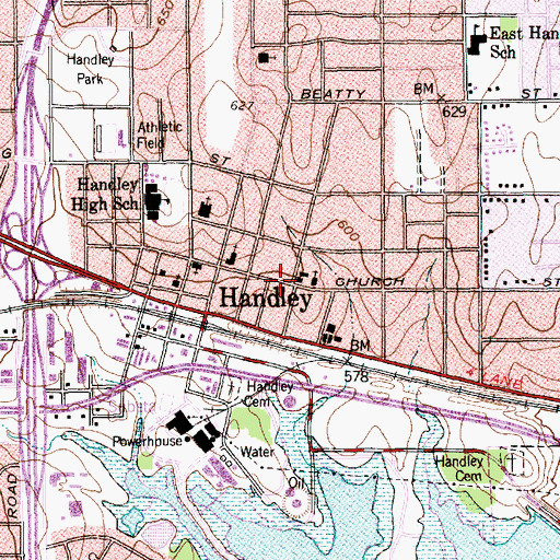 Topographic Map of New Life Deaf Fellowship Church, TX
