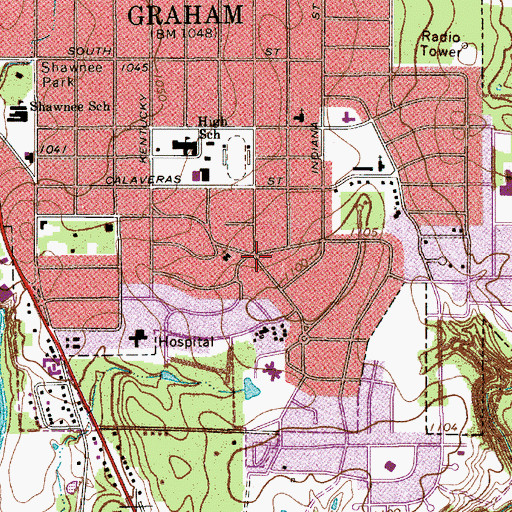 Topographic Map of Holy Spirit Episcopal Church, TX
