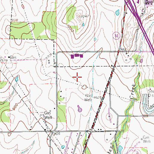 Topographic Map of Eagle Drive Baptist Church, TX