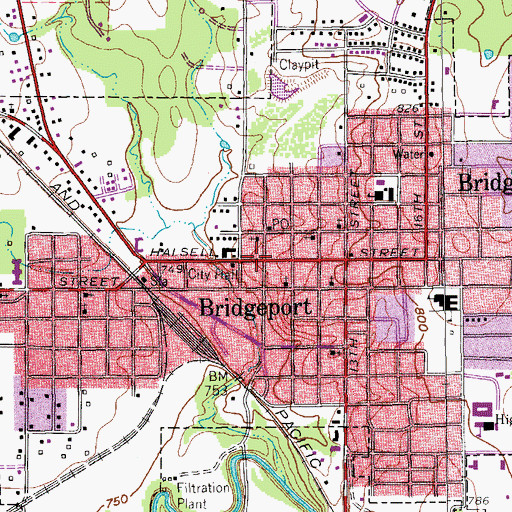 Topographic Map of Trinity Lutheran Church, TX
