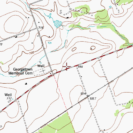 Topographic Map of Heritage Baptist Church, TX