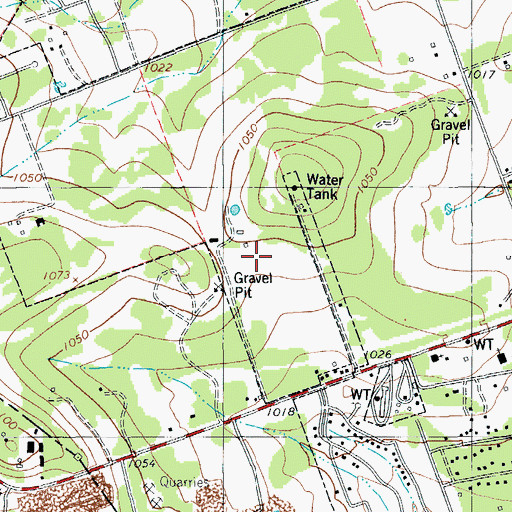 Topographic Map of Living Hope Community Church, TX