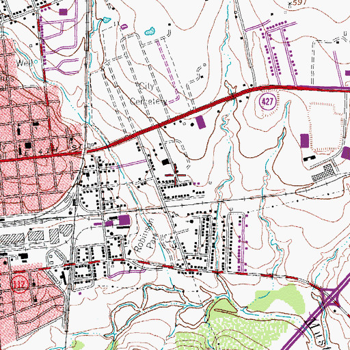 Topographic Map of New Testament Holiness Community Church, TX