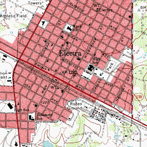 Topographic Map of United Pentecostal Church, TX