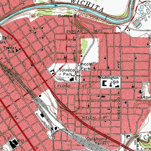 Topographic Map of Mitchells Chapel Church, TX