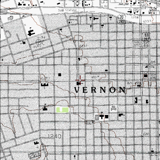 Topographic Map of Church of Christ, TX