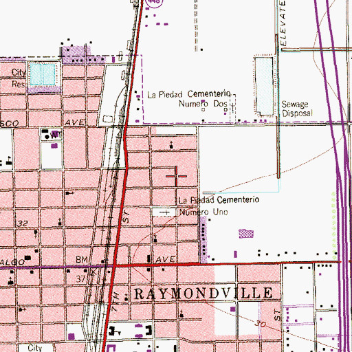 Topographic Map of Jehovahs Witnesses Church, TX