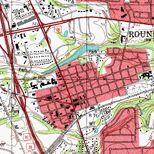 Topographic Map of Saint Pauls African Methodist Episcopal Church, TX