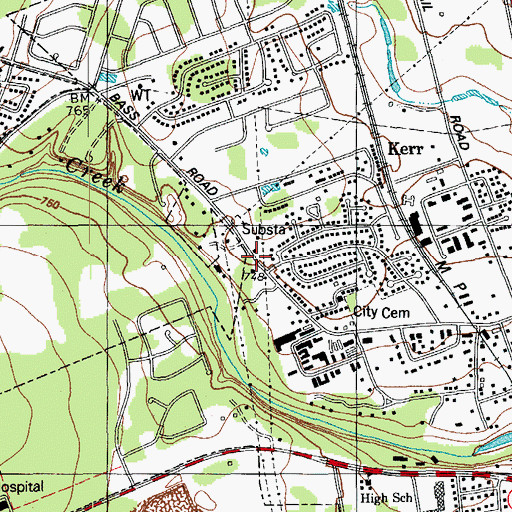 Topographic Map of Saint Andrews Anglican Church, TX