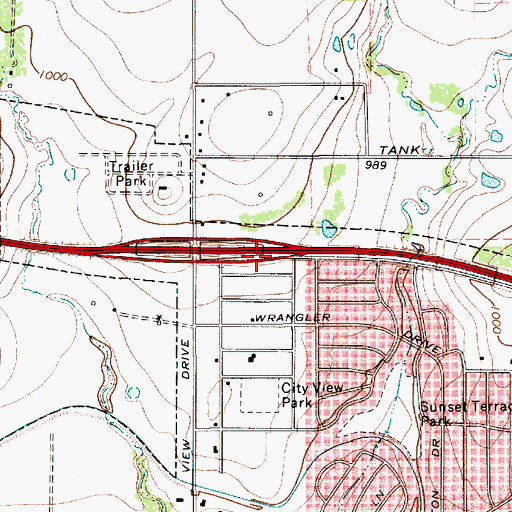 Topographic Map of Jehovahs Witnesses North Congregation Church, TX