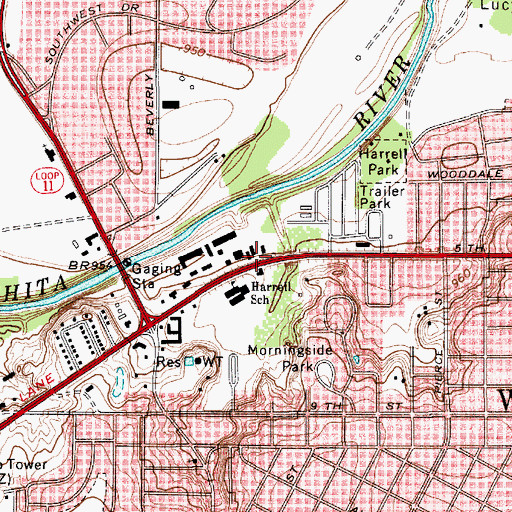 Topographic Map of Thornberry Baptist Church, TX