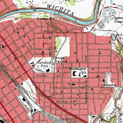 Topographic Map of Pillar Ground Truth Church of God, TX