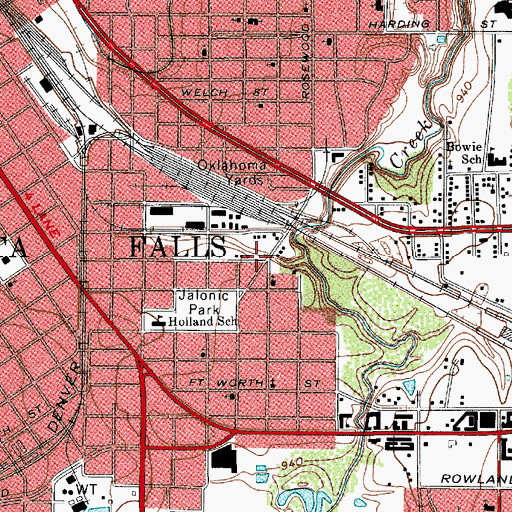 Topographic Map of Miracle Church of God in Christ, TX