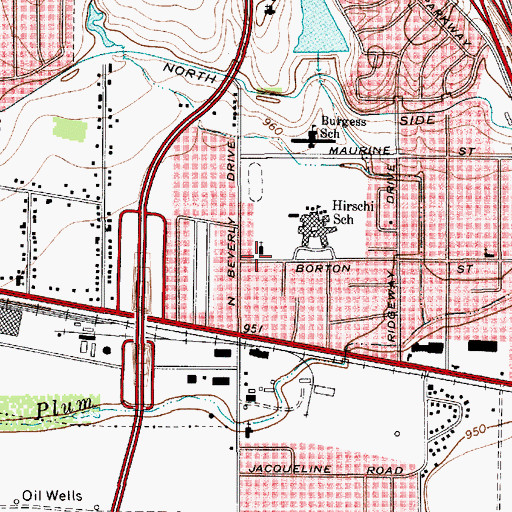 Topographic Map of Liberty Baptist Church, TX