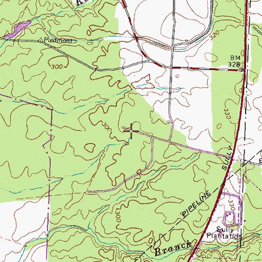 Topographic Map of Steven F Udvar-Hazy Center, VA