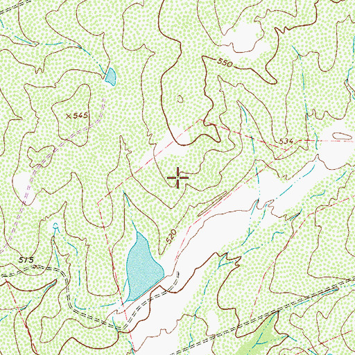 Topographic Map of Doctors Hospital of Laredo, TX