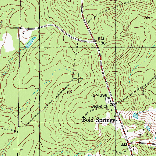 Topographic Map of Kokernot Spring, TX