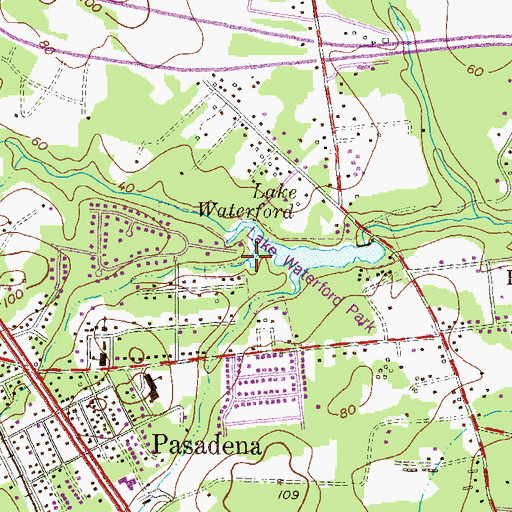 Topographic Map of Kinder Branch, MD