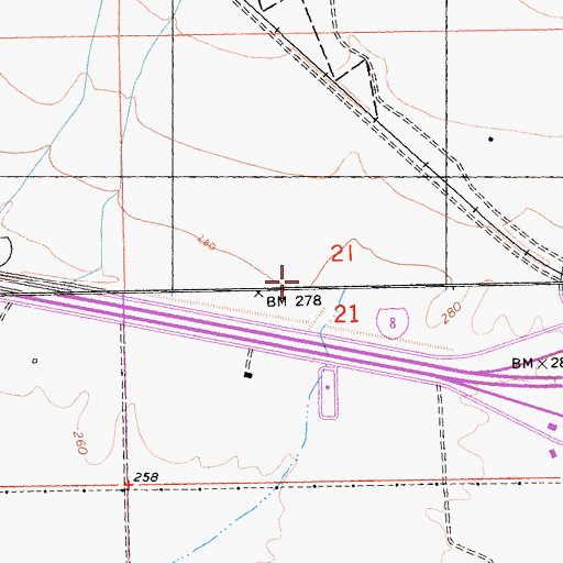 Topographic Map of Felicity Post Office, CA