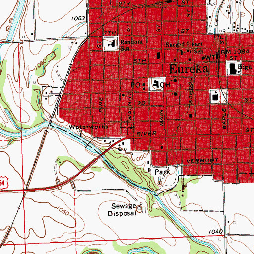 Topographic Map of Kingdom Hall of Jehovah's Witnesses, KS