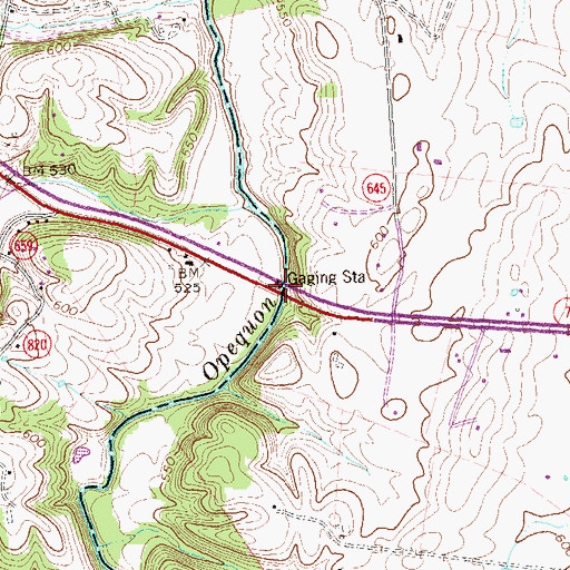 Topographic Map of Berryville Crossing, VA