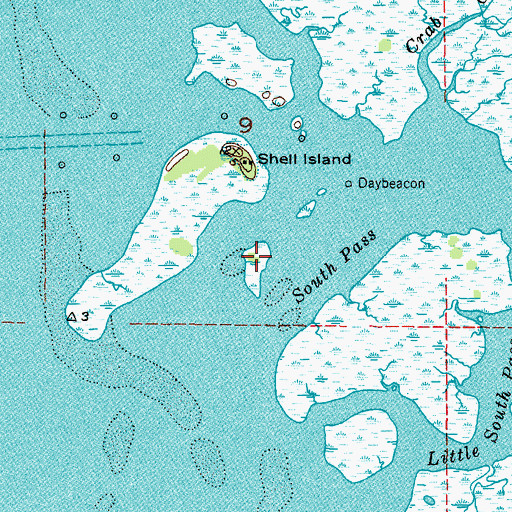 Topographic Map of Snake Island, FL