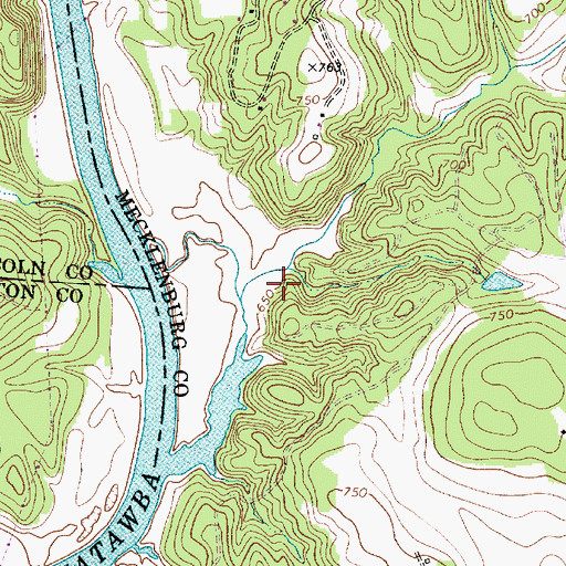 Topographic Map of Stephens Road Nature Preserve, NC