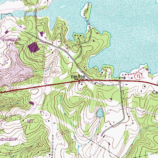 Topographic Map of Southlake Christian Academy, NC