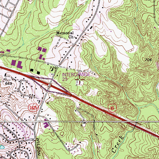 Topographic Map of West Pointe Business Park, NC