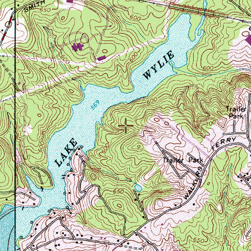 Topographic Map of Berryhill Park, NC
