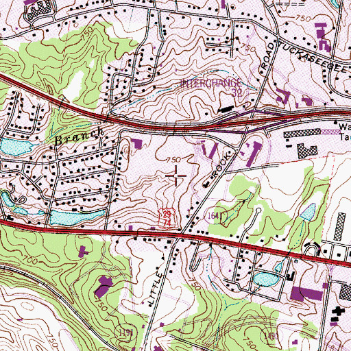 Topographic Map of Little Rock Industrial Park, NC